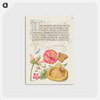 アートポストカード-Four o'Clock, Brown Hairstreak, Herb Robert, and Chanterelle
 - 書道のお手本 Postcard.