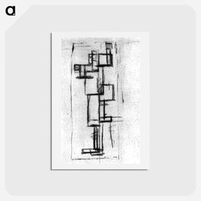アートポストカード-Study for Rhythm of a Russian Dance - テオ ファン ドゥースブルフ Postcard.
