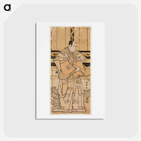 アートポストカード-Kabuki Actor Ichikawa Yaozō III as Soga Jūrō Sukenari - 東洲斎 写楽 Postcard.