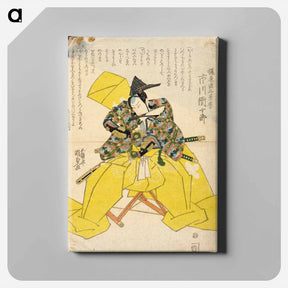 アートパネル-The Actor Ichikawa Danjūrō as Kajiwara Genta Kageki
 - 歌川 国貞 Canvas.
