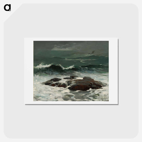 アートポストカード-Summer Squall - ウィンスロー ホーマー Postcard.