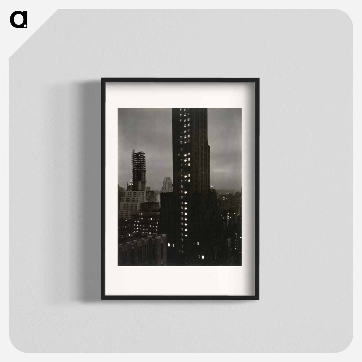 From My Window at the Shelton, North - アルフレッド スティーグリッツ Poster.