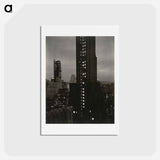 アートポストカード-From My Window at the Shelton, North - アルフレッド スティーグリッツ Postcard.
