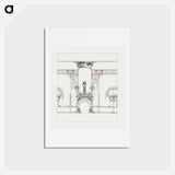 アートポストカード-Decor for the fireplace for the Fouquet boutique - アルフォンス ミュシャ Postcard.