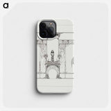 Decorate the fireplace for the Fouquet boutique - Alphonse Mucha Phone Case.