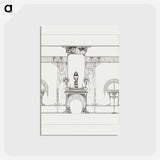 アートポストカード-Decor for the fireplace for the Fouquet boutique - アルフォンス ミュシャ Postcard.