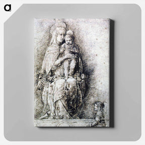 アートパネル-Virgin and Child - アンドレア マンテーニャ Canvas.