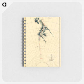 アートメモ帳-Route and Surveys of the Southern Journey Party - アンティーク地図 Memo.