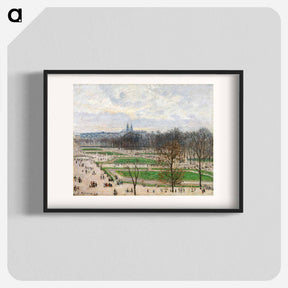 アートポスター-The Garden of the Tuileries on a Winter Afternoon - カミーユ ピサロ Poster.