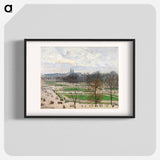 The Garden of the Tuileries on a Winter Afternoon - カミーユ ピサロ Poster.