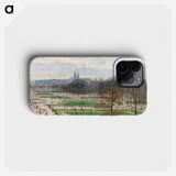 The Garden of the Tuileries on a Winter Afternoon - Camille Pissarro Phone Case.