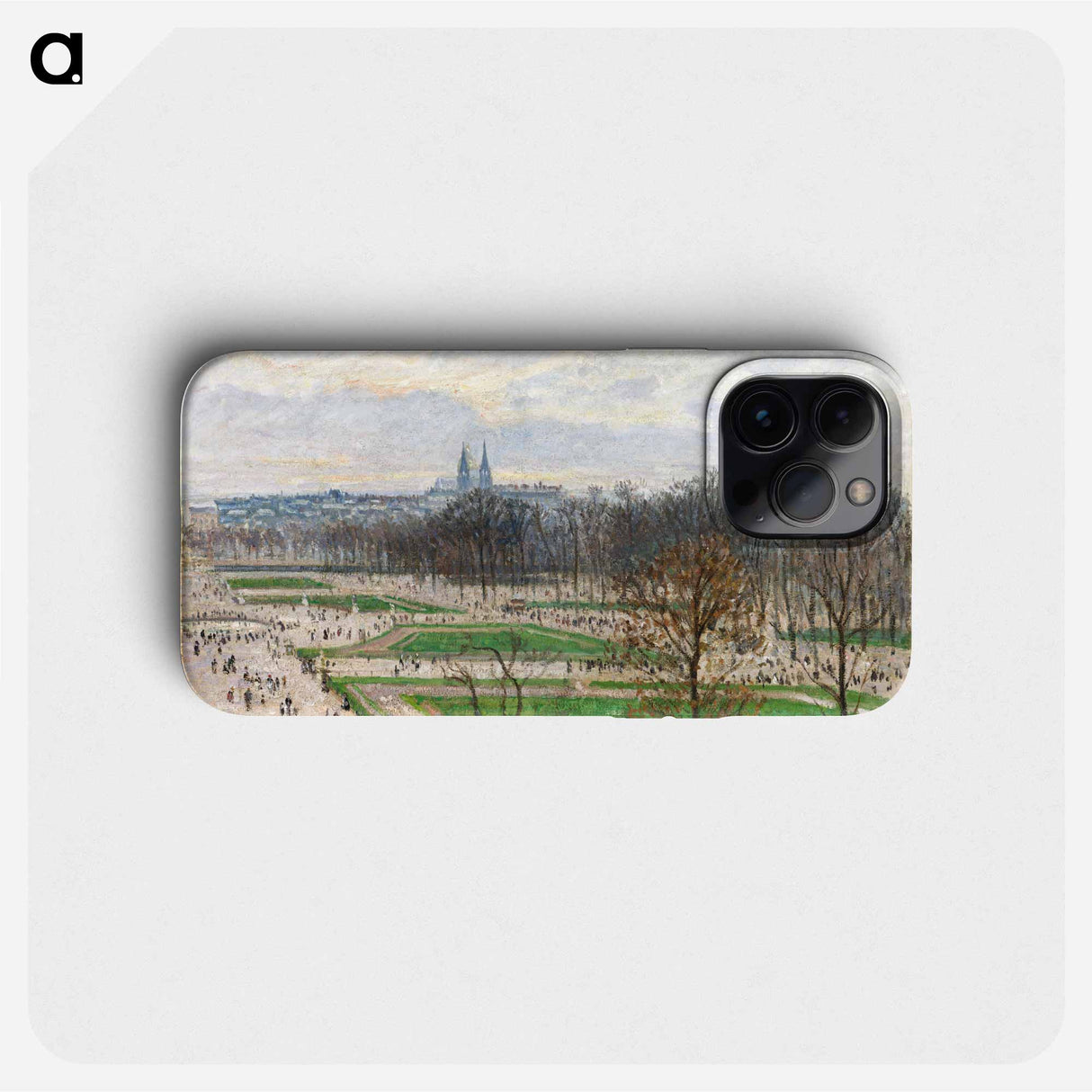 The Garden of the Tuileries on a Winter Afternoon - カミーユ ピサロ Phone Case.