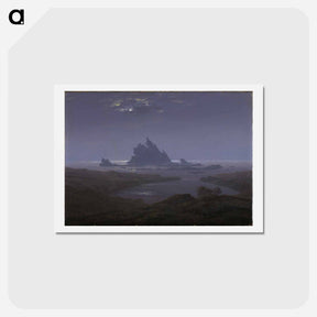 アートポストカード-Rocky Reef on the Seashore - カスパー ダーヴィト フリードリヒ Postcard.