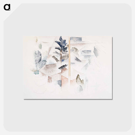 アートポストカード-Bermuda: Trees and Architecture - チャールズ デムス Postcard.