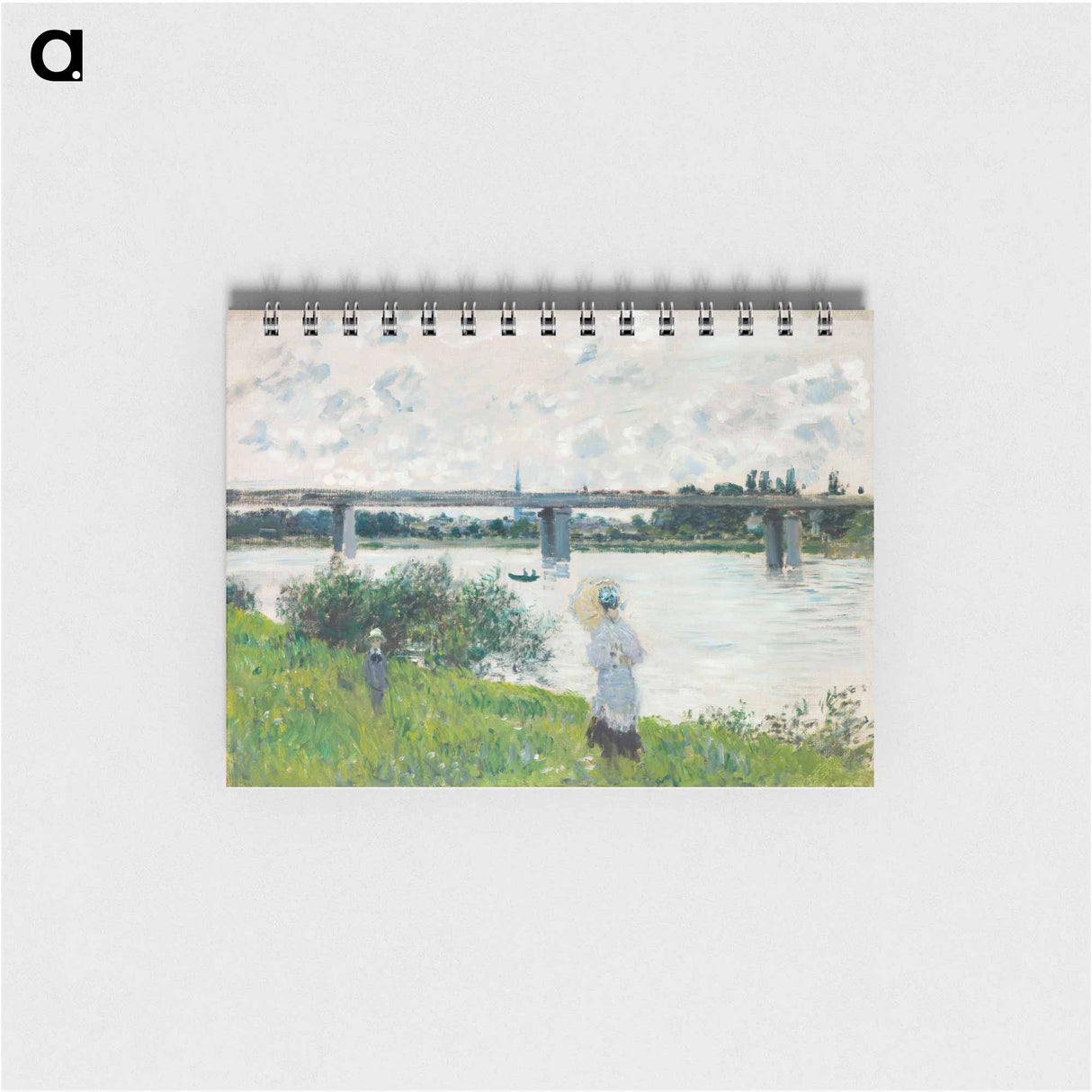 The Promenade with the Railroad Bridge, Argenteuil - クロード モネ Memo.