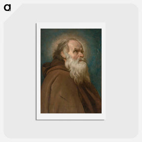 アートポストカード-St. Anthony Abbot - ディエゴ ベラスケス Postcard.