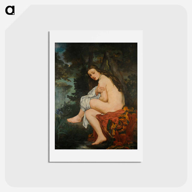 アートポストカード-La Nymphe surprise - エドゥアール マネ Postcard.