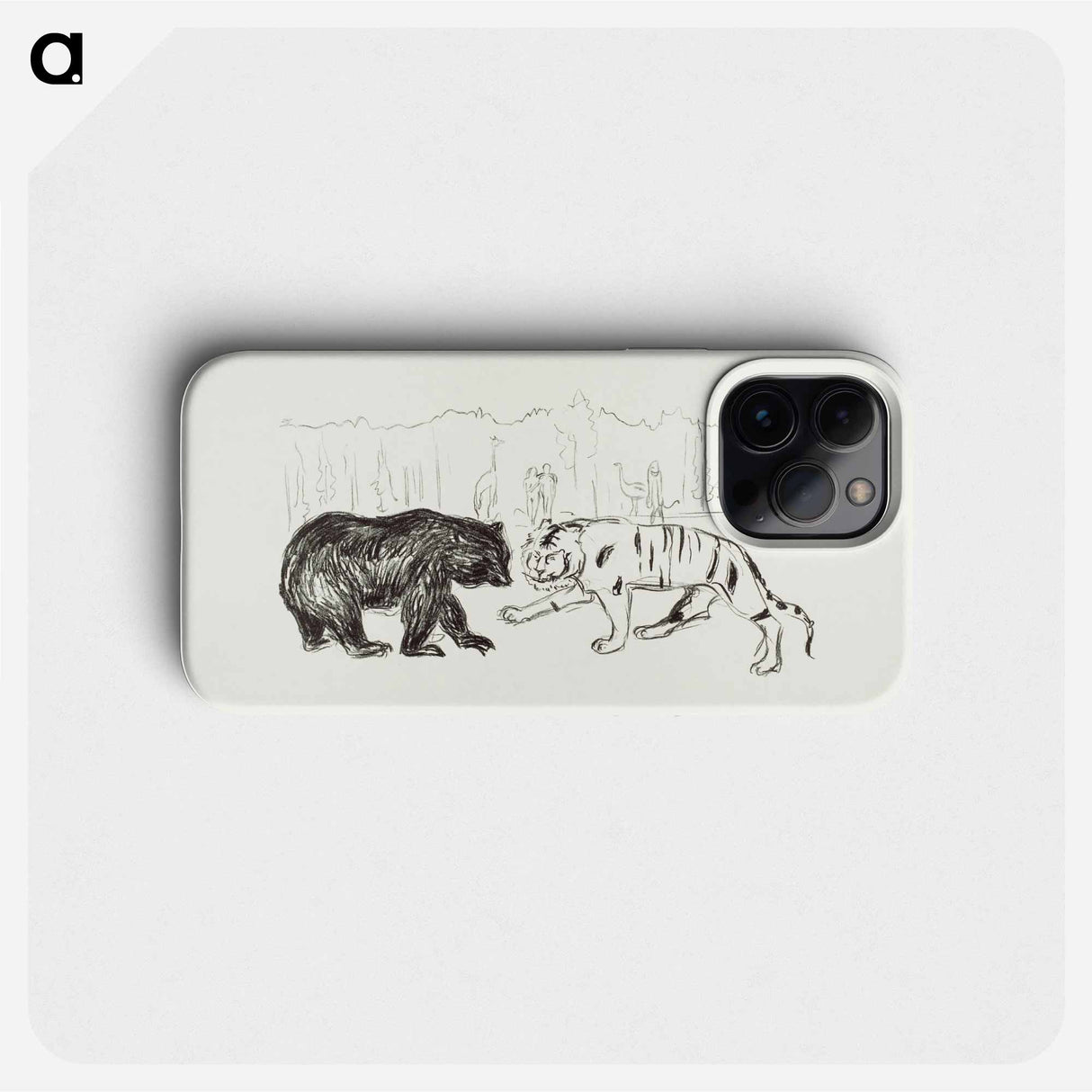 The Tiger and the Bear - エドヴァルド ムンク Phone Case.
