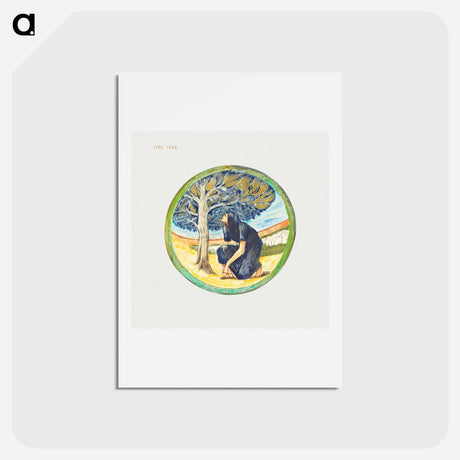 アートポストカード-Fire Tree from The Flower Book - エドワード バーン ジョーンズ Postcard.
