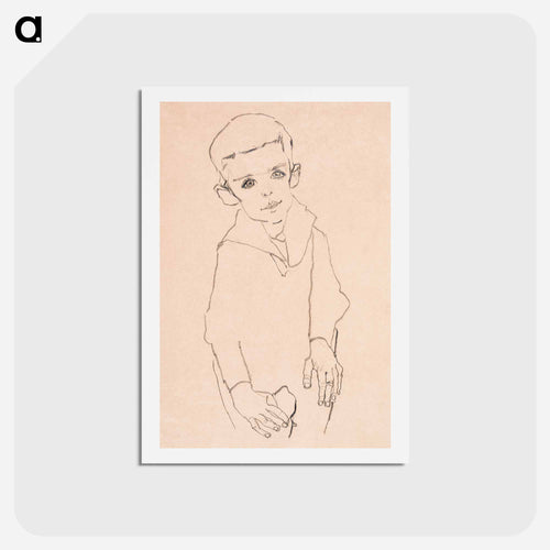 Portrait of Herbert Rainer - Egon Schiele Postcard.