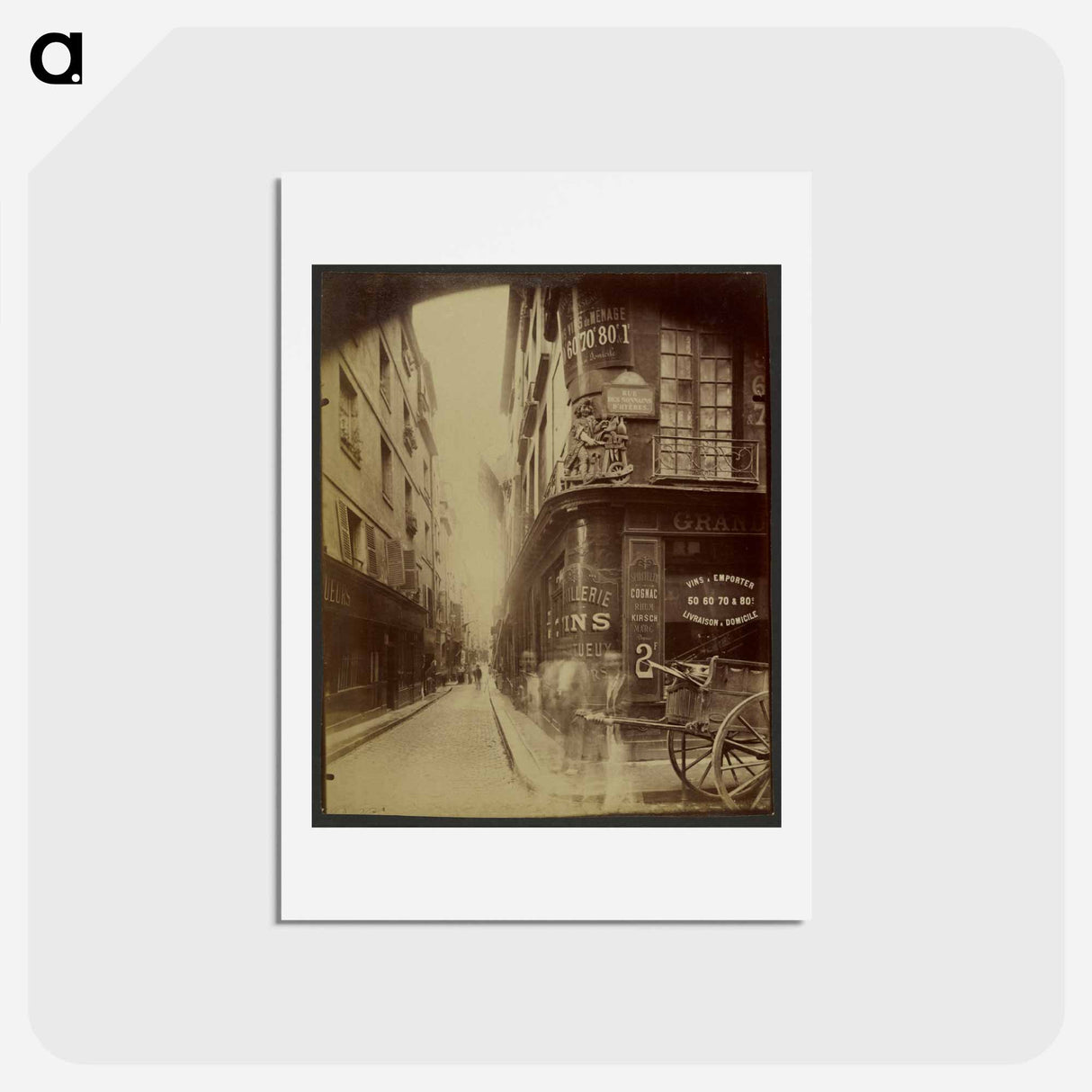 アートポストカード-Rue des Nonnains d'Hyères
 - ウジェーヌ アジェ Postcard.