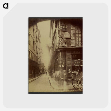 アートポストカード-Rue des Nonnains d'Hyères
 - ウジェーヌ アジェ Postcard.