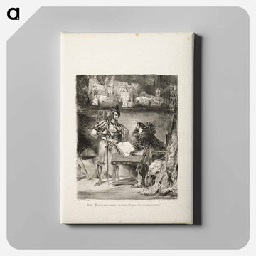 イエロー - ウジェーヌ ドラクロワ Canvas.