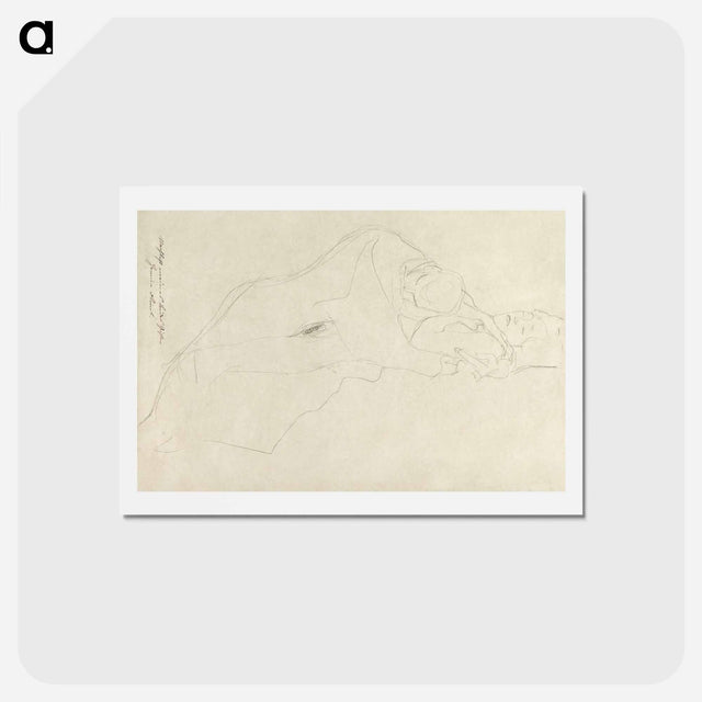 アートポストカード-The Lovers - グスタフ クリムト Postcard.