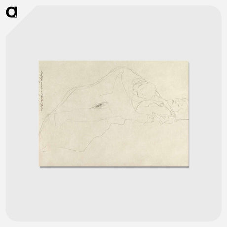 アートポストカード-The Lovers - グスタフ クリムト Postcard.