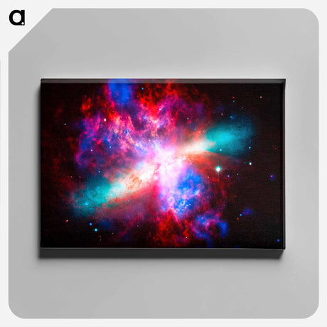 アートパネル-M82: Multi-wavelength Galaxy
 - ハッブル画像 Canvas.