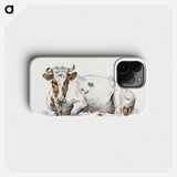 Lying cow - Jean Bernard Phone Case.