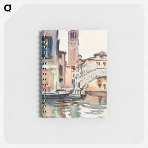 アートメモ帳-A Bridge and Campanile, Venice - ジョン シンガー サージェント Memo.