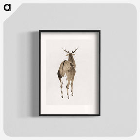 アートポスター-Deer - 葛飾 北斎 Poster.