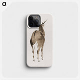 Deer - 葛飾 北斎 Phone Case.