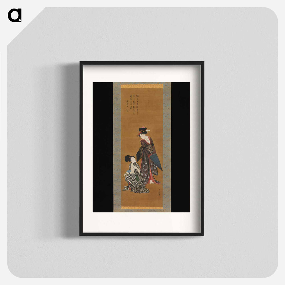 Two Beauties - 喜多川 歌麿 Poster.