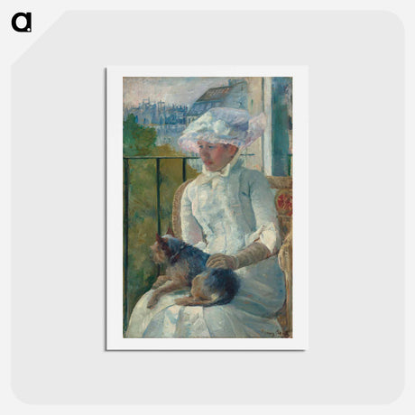 アートポストカード-Young Girl at a Window - メアリー カサット Postcard.