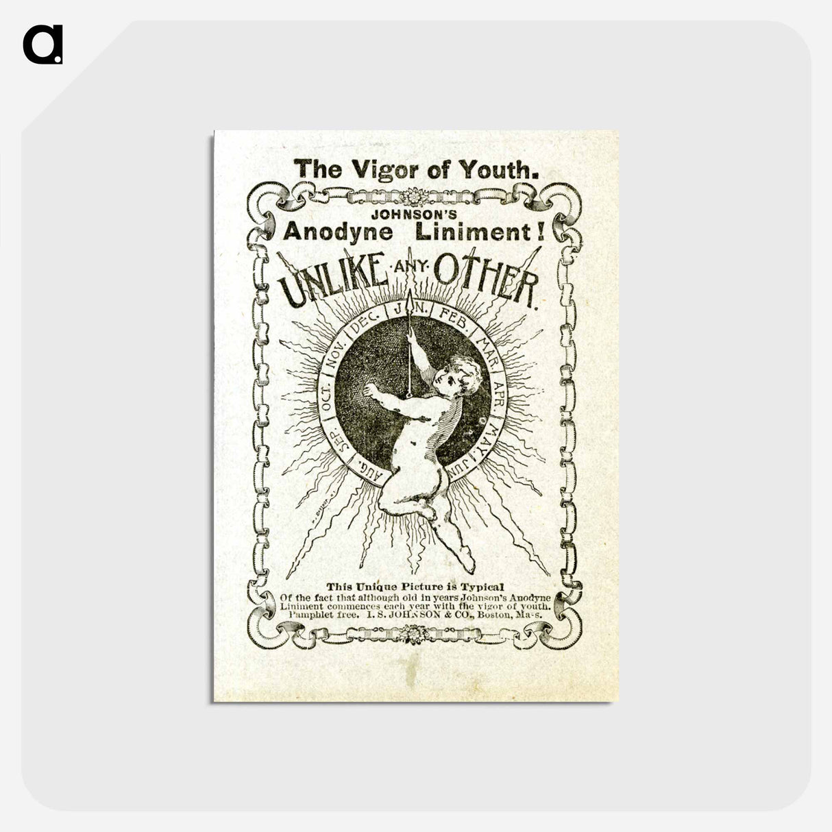 アートポストカード-Johnson's Anodyne Liniment: Unlike Any Other
 - 国立医学図書館 Postcard.