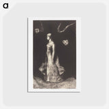 アートポストカード-Hantise (Obsession) - オディロン ルドン Postcard.