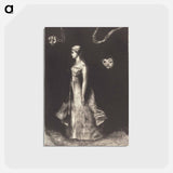 アートポストカード-Hantise (Obsession) - オディロン ルドン Postcard.