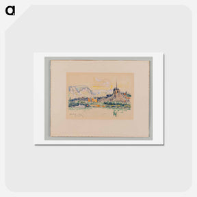 アートポストカード-Genève - ポール シニャック Postcard.