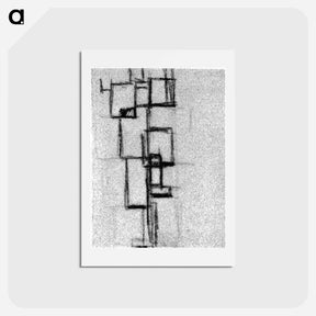 アートポストカード-Study for Rhythm of a Russian Dance - テオ ファン ドゥースブルフ Postcard.