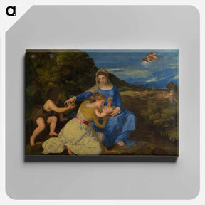 アートパネル-Madonna Aldobrandini - ティツィアーノ ヴェチェッリオ Canvas.