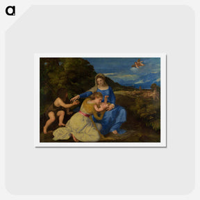アートポストカード-Madonna Aldobrandini - ティツィアーノ ヴェチェッリオ Postcard.