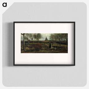 アートポスター-The Parsonage Garden at Nuenen - フィンセント ファン ゴッホ Poster.