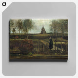 The Parsonage Garden at Nuenen - フィンセント ファン ゴッホ Canvas.