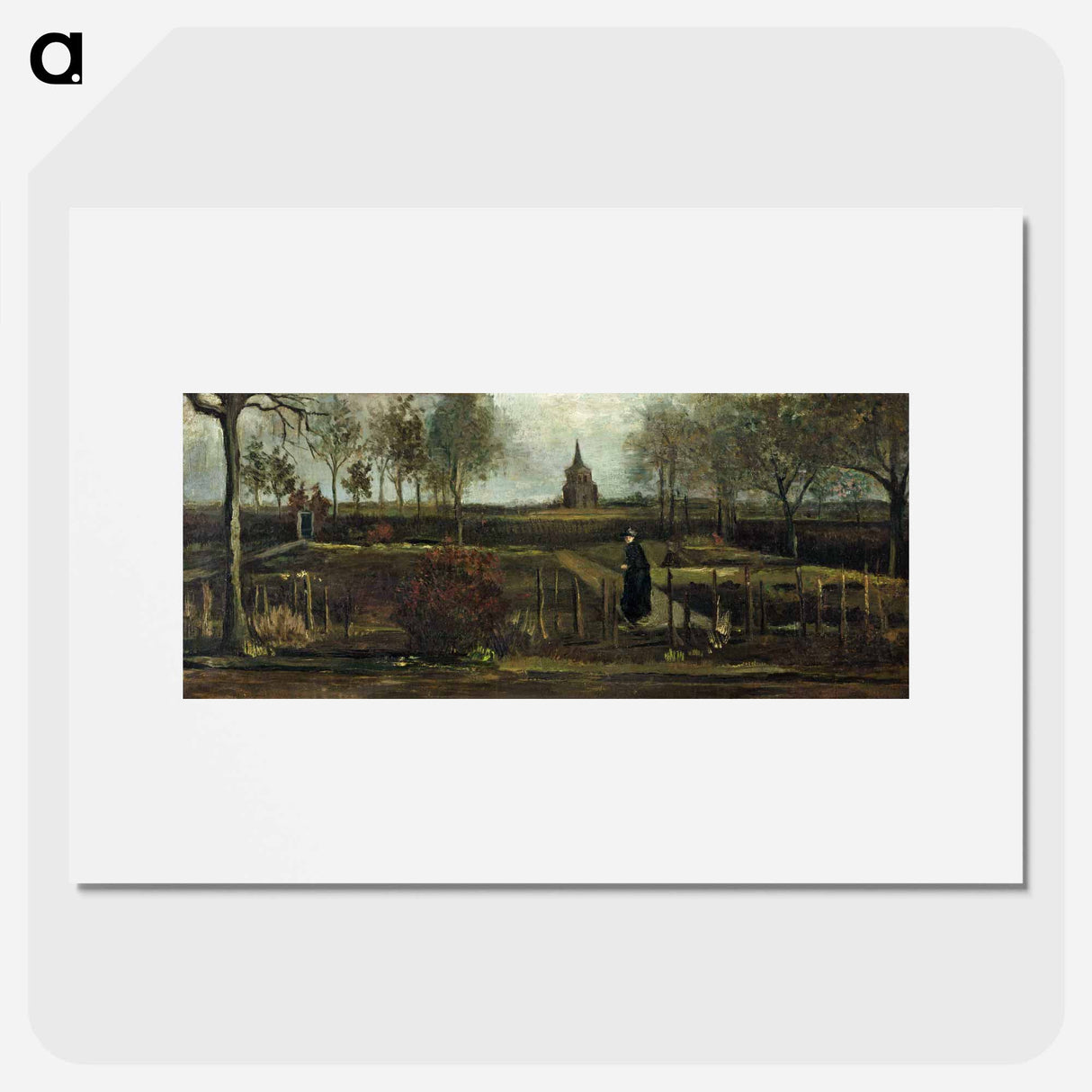 The Parsonage Garden at Nuenen - Vincent van Gogh Poster.