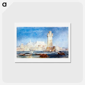 アートポストカード-Rhodes (for Lord Byron's Works) - ウィリアム ターナー Postcard.