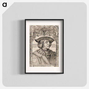 アートポスター-Portrait of emperor Maximilian I - アルブレヒト デューラー Poster.