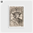 アートポストカード-Portrait of emperor Maximilian I - アルブレヒト デューラー Postcard.