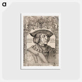 アートポストカード-Portrait of emperor Maximilian I - アルブレヒト デューラー Postcard.